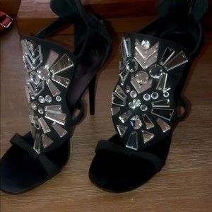 Giuseppe Zanotti Crystal embellished heel Sandal